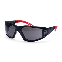 Portwest Wrap Around Pro Safety Glasses. Size/Fit  /R, Smoke. Style PB32