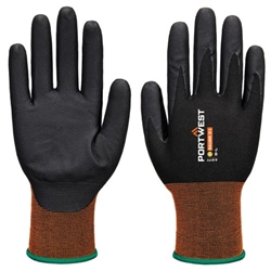 Portwest GP Grip 21 Nitrile Micro Foam Glove. Size/Fit  XL/R, Black. Style A377