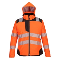 Portwest PW3 Hi-Vis Women's Winter Jacket. Size/Fit  XXL/R, Orange/Black. Style PW382