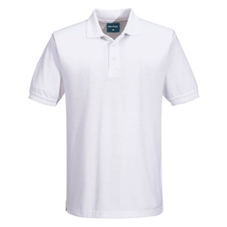 Portwest Naples Polo Shirt S/S. Size/Fit  XXXL/R, White. Style B210