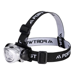Portwest LED Head light. Size/Fit  /R, Silver. Style PA50