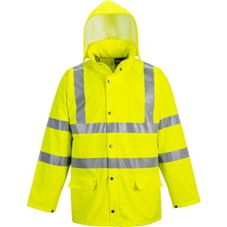 Portwest Sealtex Ultra Hi-Vis Rain Jacket . Size/Fit  L/R, Yellow. Style S491