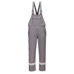 Portwest Bizflame Work+ FR Bib and Brace. Size/Fit  M/R, Grey. Style FR418