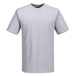 Portwest Turin Cotton T-Shirt S/S. Size/Fit  XL/R, Heather Grey. Style B195