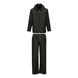 Portwest Essentials Rainsuit (2 Piece Suit). Size/Fit  XXL/R, Forest Nights. Style L440