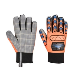 Portwest Impact B205 Waterproof Dotted Palm Glove. Size/Fit  XL/R, Orange/Blue. Style A726