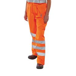 Beeswift Birkdale High Visibility Breathable Trousers Orange Large
