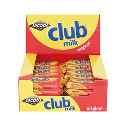 Jacobs Club Biscuits Milk Chocolate 22g (Pack of 60) J14583