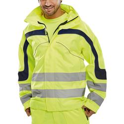 Beeswift Eton High Visibility Breathable EN471 Jacket Yellow 6XL