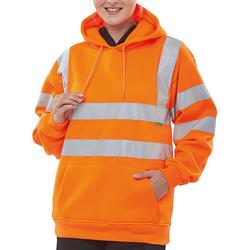 Beeswift Orange Pull On Hoody Hi Vis Sweatshirt 3XL Bsssh25or3xl