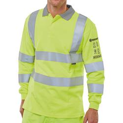 Beeswift Yellow Arc Compliant High Visibility Polo Shirt Saturn 4XL