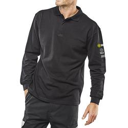 Beeswift Arc Flash Polo Shirt Flame Retardant Anti-Static Navy S