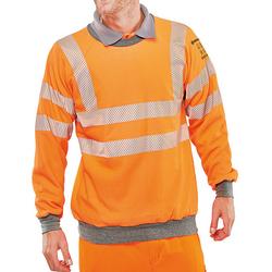 Beeswift Orange Arc Go/Rt High Visibility Sweatshirt L Carc56orl