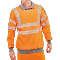 Beeswift Orange Arc Go/Rt High Visibility Sweatshirt Xl Carc56orxl