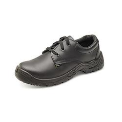 Beeswift Click Smooth Leather Lace Up S1 Safety Shoe 1Pr Black 11