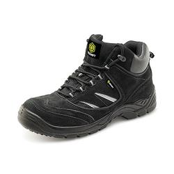 Beeswift Black Click Lace Up S1 Safety Trainer Boots 1Pr 12 Cddtbbl12