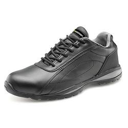 Beeswift Click Double Density S1 Leather Upper Trainer Shoe Black 11