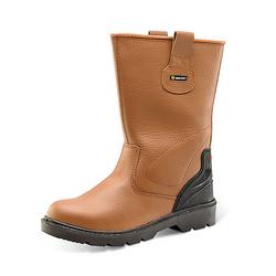 Beeswift Premium Rigger Fur Lined Steel Toe Cap Safety Boots Tan 9