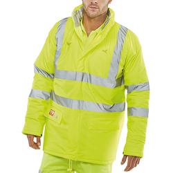 Beeswift MicroflexFire Retardant Anti-Static Padded Jacket Yellow M