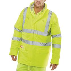 Beeswift MicroflexFire Retardant Anti-Static Padded Jacket Yellow S