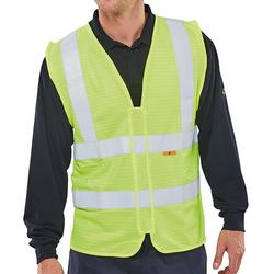 Beeswift Yellow Fire Retardant High Visibility Waistcoat Saturn 4XL