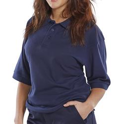 Beeswift Click Premium PK Short Sleeve Polo Shirt Navy Blue 3XL