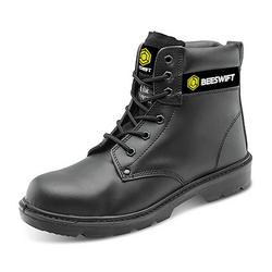 Beeswift Click Dual Density PU 6 Inch Lace up S3 Safety Boots Black 6