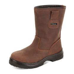 Beeswift Brown Click S3 Pur Rigger Boots 1Pr 9 Ctf48br09
