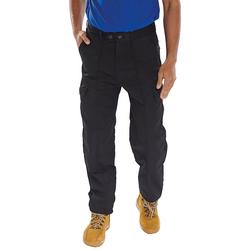Beeswift Black Super Click Drivers Trousers 52T Pcthwbl52t