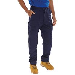 Beeswift Super Click Drivers Trousers Navy Blue 52 PCTHWN52
