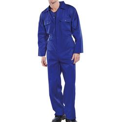 Beeswift Click Polycotton Regular Boilersuit Royal Blue 50 RPCBSR50