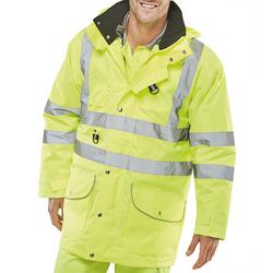 Beeswift Yellow Elsener 7In1 Hi Vis Jacket Saturn 4XL 7In1sy4xl