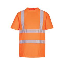 Portwest Eco High Visibility T-Shirt Short Sleeve Orange 2XL (Pack of 6) EC12ORRXXL