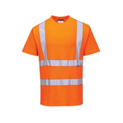 Portwest High Visibility Cotton Comfort T-Shirt Short Sleeve Orange 3XL S170ORRXXXL