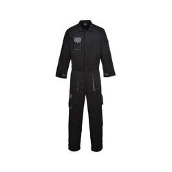 Portwest Texo Contrast Coverall Black Large TX15BKRL