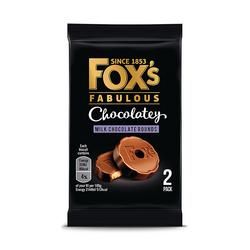 Fox's Chocolatey Rounds Biscuits Twin Pack 32g (Pack of 48) 57003247