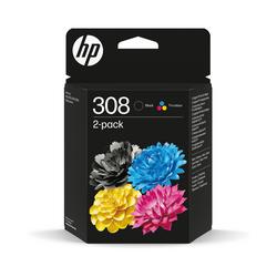 HP 308 Original Ink Cartridge BlackTri-color Combo 6L6S6UE HP6L6S6UE - Image 4