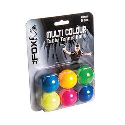 TT Table Tennis Balls Assorted (Pack of 6) FTT105