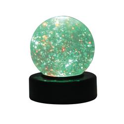 Desktop LED Light Up Glitter Ball Mood Light 100mm Battery Operated SWGB