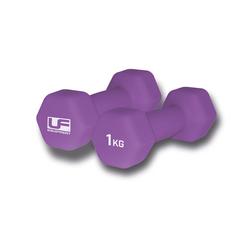 Urban Fitness Neoprene Dumbbell 1kg Purple (Pack of 2) UFW031