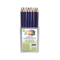 Artiste Jumbo Triangular HB Pencil Tub Charcoal (Pack of 36) DOA 856109