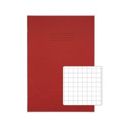 Rhino Exercise Book 80 Page 13x9in 10mm Squares Red Contract (Pack of 50) VDUV080-301-0