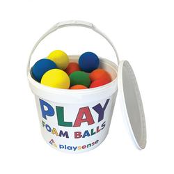 Playsense Lightweight Foam Balls Supplied in a Tub Assorted 9cm (Pack of 24) PP-15100-924K