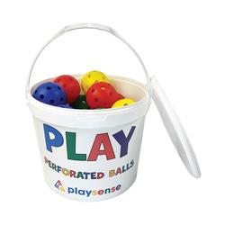 Playsense Perforated Ball Supplied in a Tub Assorted 9cm (Pack of 24) PP-15141-924K