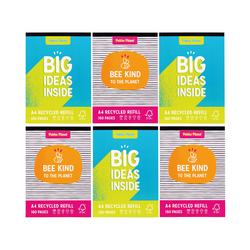 Pukka Pad Pukka Planet Refill A4 Assorted (Pack of 6) 9899-SPP