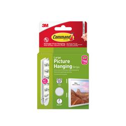 Command Picture Hanging Strips 4 Pairs Large White Pack 8