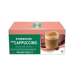 Starbucks Cappuccino Premium Instant Coffee Sachets (Pack of 40) 12604353