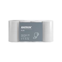 Katrin Plus 2-Ply Toilet Paper Roll Easyflush White 400 Sheets Pack 40