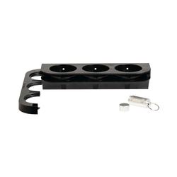 M System Black Triple Bracket 165x50x85mm (Pack of 2) SUPCJSI008A