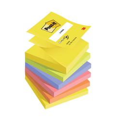 Post-It Z-Notes 100 Sheets 76x76mm Assorted Neon (Pack of 6) R330NR